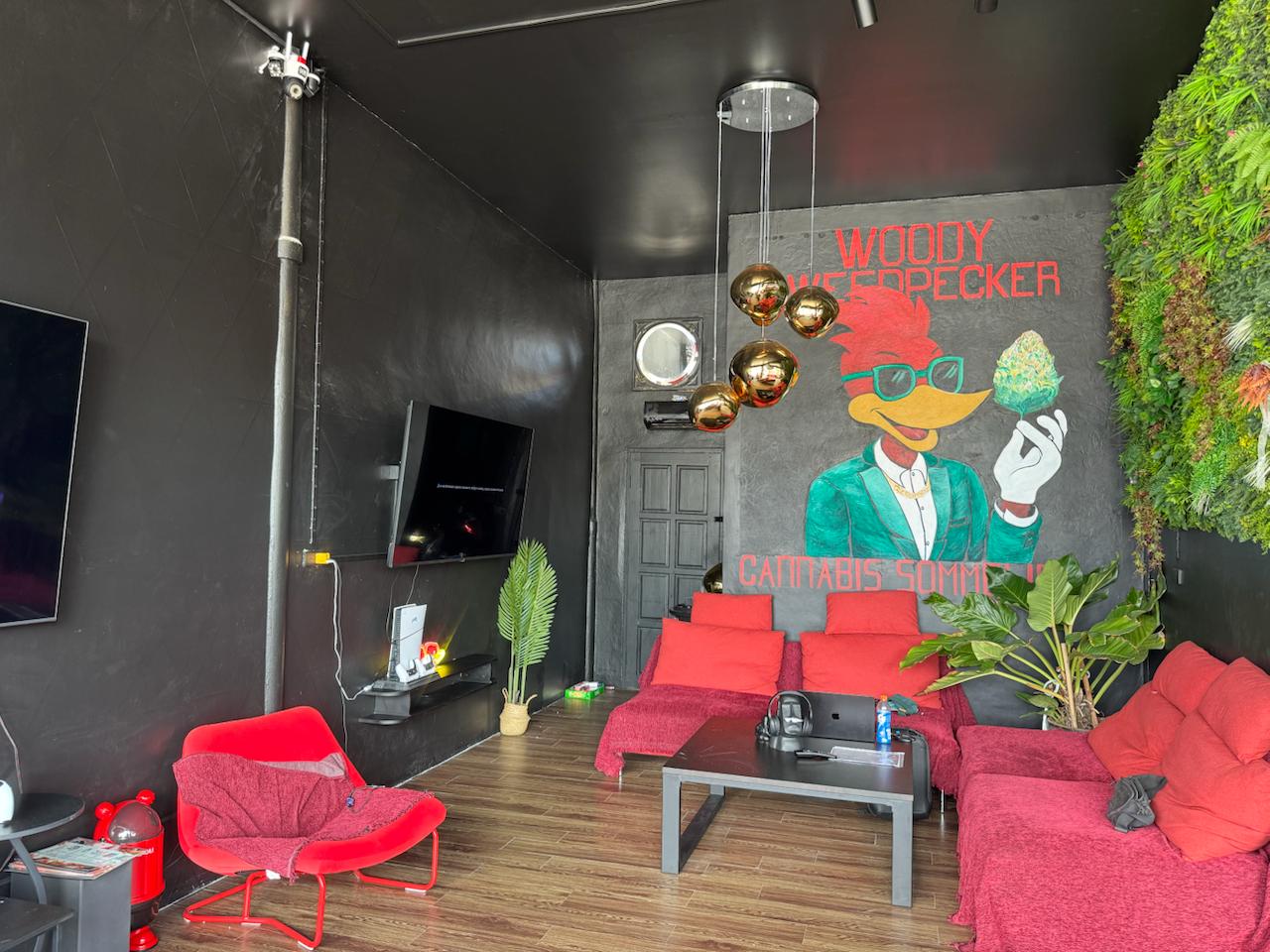 Sommelier lounge — browse the menu at your pace, drink in hand